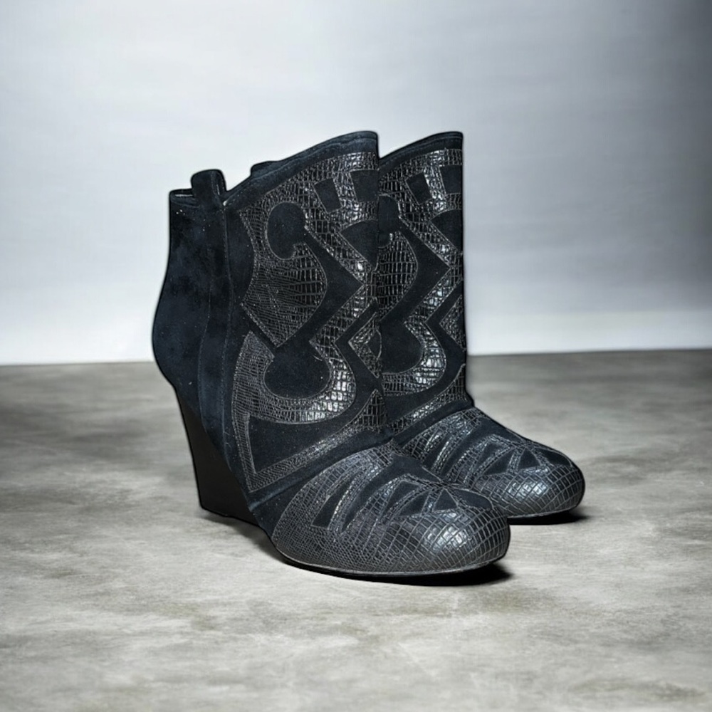 Steven by Steve Madden Mitch Wedge Booties Size 8 1/2